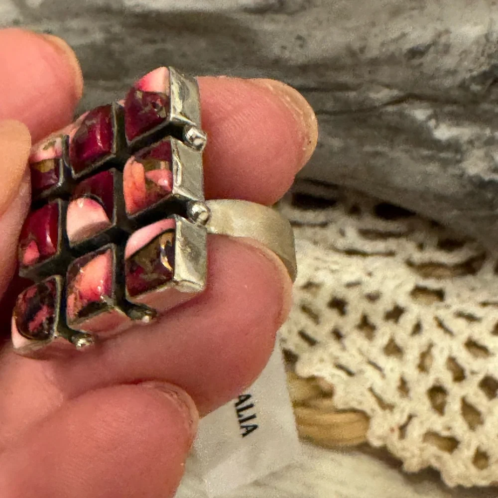 ROSE DHALIA STERLING RING - Picture 12 of 12